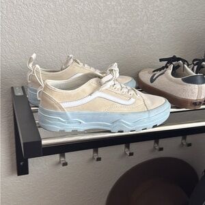 Vans Women's Cream and White Sneakers